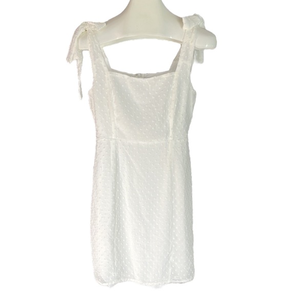 Lulus white dress with tie shoulders - Picture 1 of 9